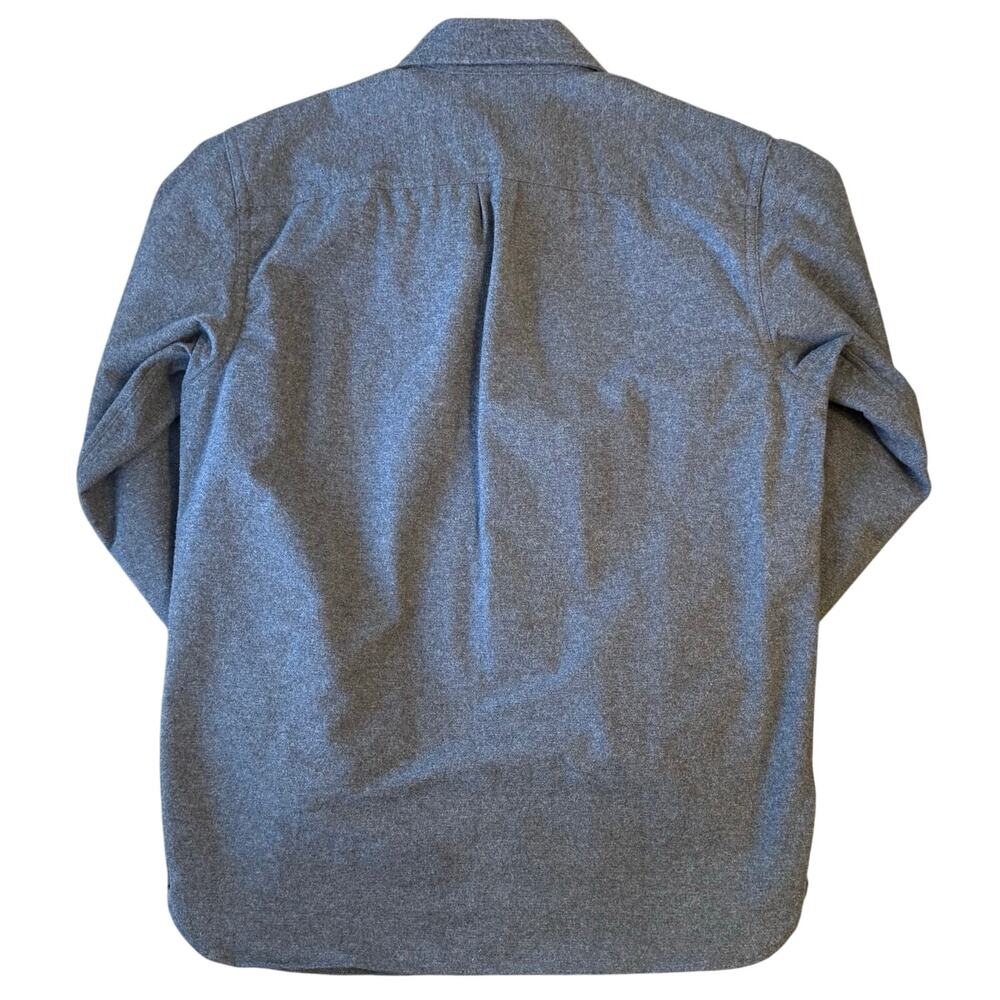 L.L.Bean Chamois Shirt 100% Cotton Button Front Long Sleeve Gray Unisex Medium - Picture 2 of 10